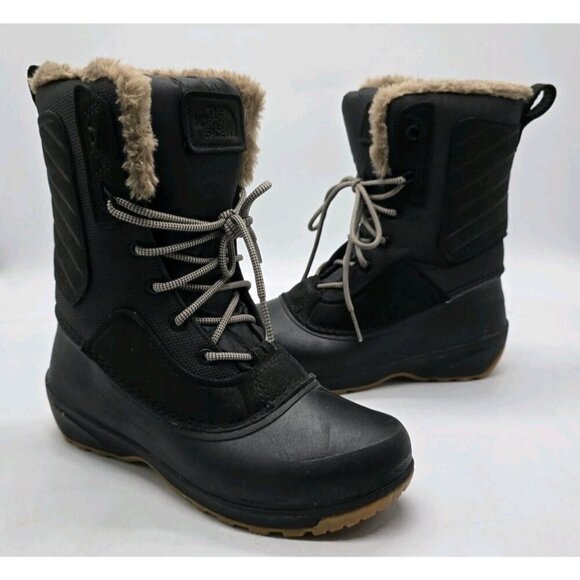 The North Face Shellista IV Mid WaterProof Winter Boots Women's Size 9 Black - Picture 1 of 8